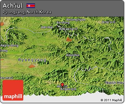 Satellite Panoramic Map of Ach'iul