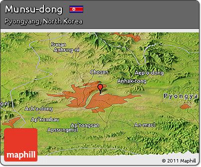 Satellite Panoramic Map of Munsu-dong