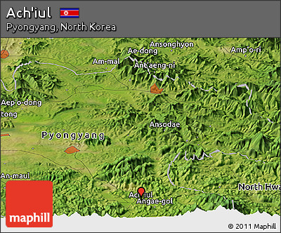 Satellite Panoramic Map of Ach'iul