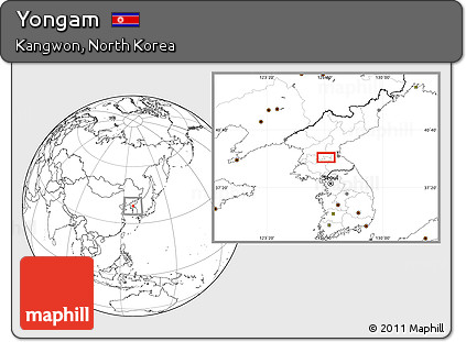 Blank Location Map of Yongam