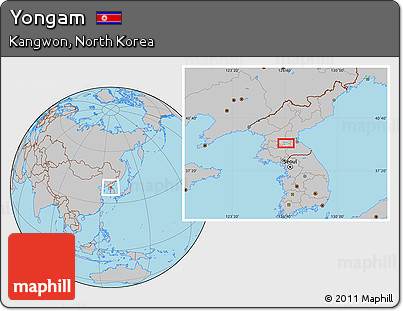 Gray Location Map of Yongam