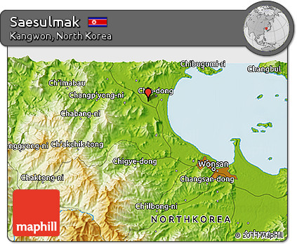 Physical 3D Map of Saesulmak