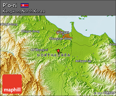 Physical 3D Map of P'o-ri