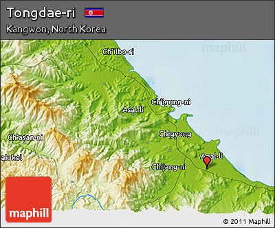 Physical 3D Map of Tongdae-ri