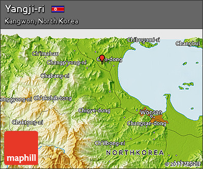 Physical 3D Map of Yangji-ri