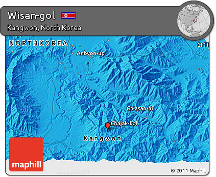 Political 3D Map of Wisan-gol