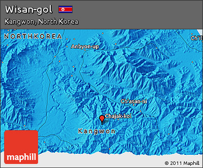 Political 3D Map of Wisan-gol