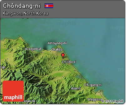Satellite 3D Map of Chŏndang-ni