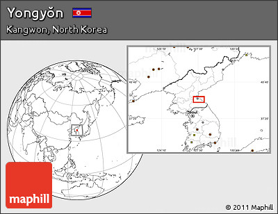Blank Location Map of Yongyŏn