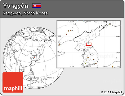 Blank Location Map of Yongyŏn