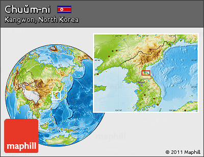Physical Location Map of Chuŭm-ni