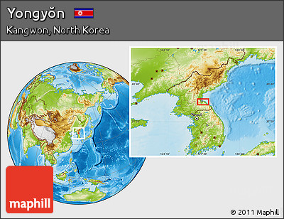 Physical Location Map of Yongyŏn