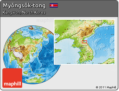 Physical Location Map of Myŏngsŏk-tong