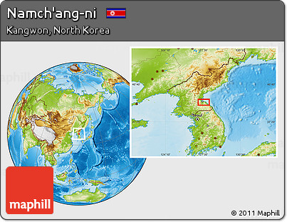 Physical Location Map of Namch'ang-ni