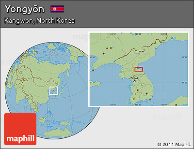 Savanna Style Location Map of Yongyŏn