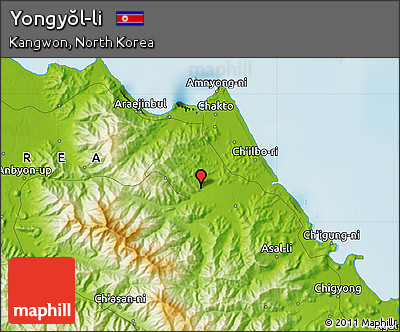 Physical Map of Yongyŏl-li