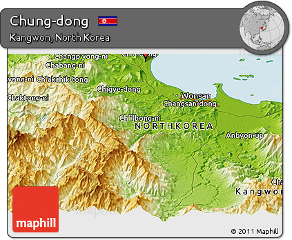 Physical Panoramic Map of Chung-dong
