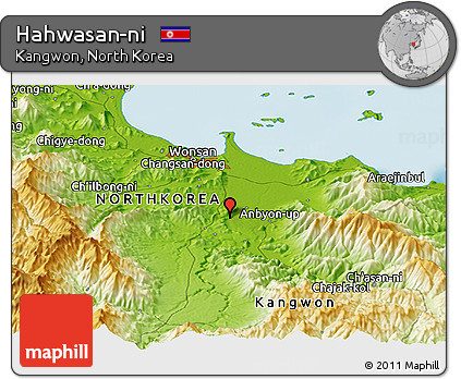 Physical Panoramic Map of Hahwasan-ni