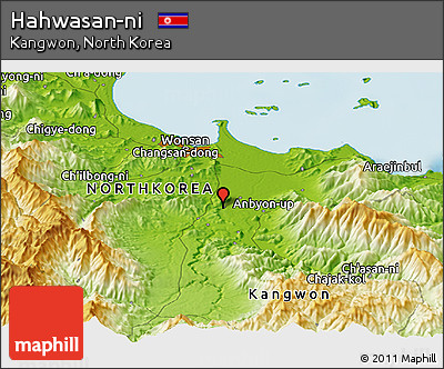 Physical Panoramic Map of Hahwasan-ni