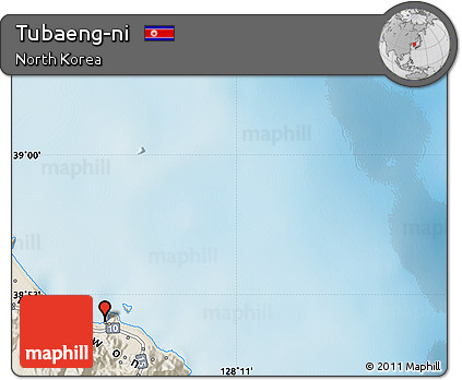 Shaded Relief Map of Tubaeng-ni