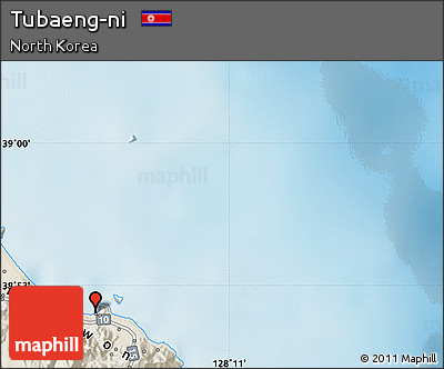 Shaded Relief Map of Tubaeng-ni