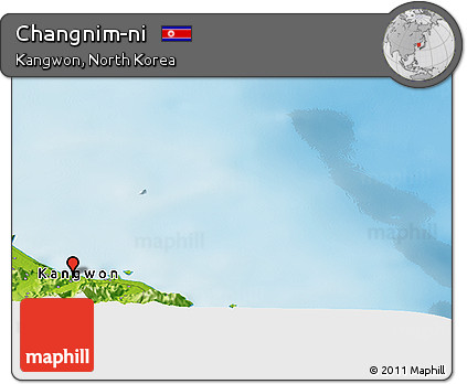 Physical Panoramic Map of Changnim-ni