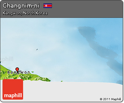 Physical Panoramic Map of Changnim-ni