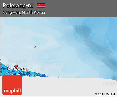 Political Panoramic Map of Poksong-ni
