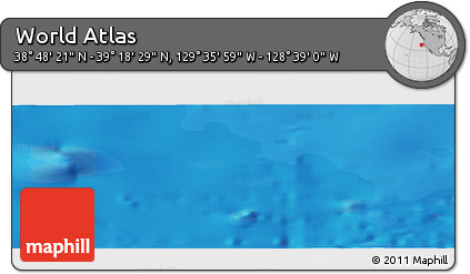 Political Panoramic Map of the Area around 39° 3' 25" N, 129° 7' 30" W