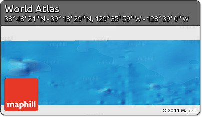 Political Panoramic Map of the Area around 39° 3' 25" N, 129° 7' 30" W