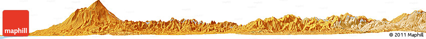 Political Horizon Map of the Area around 39° 3' 25" N, 140° 19' 29" E