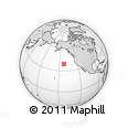 Outline Map of the Area around 39° 3' 25" N, 142° 43' 29" W, rectangular outline