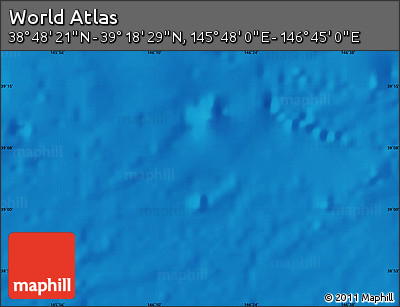 Physical Map of the Area around 39° 3' 25" N, 146° 16' 30" E