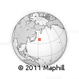 Outline Map of the Area around 39° 3' 25" N, 153° 4' 29" E, rectangular outline