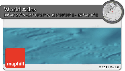Satellite Panoramic Map of the Area around 39° 3' 25" N, 157° 19' 29" E