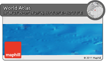 Physical Panoramic Map of the Area around 39° 3' 25" N, 161° 34' 29" E
