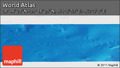 Physical Panoramic Map of the Area around 39° 3' 25" N, 161° 34' 29" E