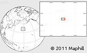 Blank Location Map of the area around 39° 3' 25" N, 177° 43' 29" E