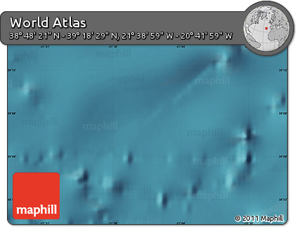 Satellite Map of the Area around 39° 3' 25" N, 21° 10' 29" W