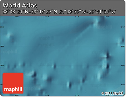 Satellite Map of the Area around 39° 3' 25" N, 21° 10' 29" W