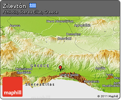 Physical Panoramic Map of Zilevtón
