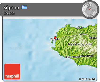 Physical 3D Map of Sígrion