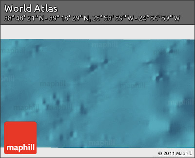 Satellite 3D Map of the Area around 39° 3' 25" N, 25° 25' 29" W