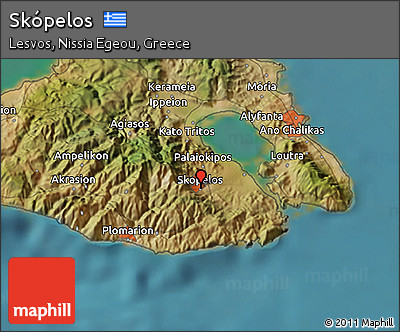 Satellite 3D Map of Skópelos