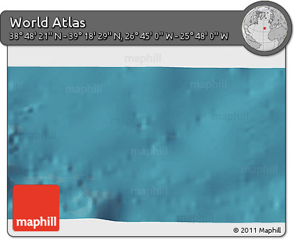 Satellite 3D Map of the Area around 39° 3' 25" N, 26° 16' 29" W