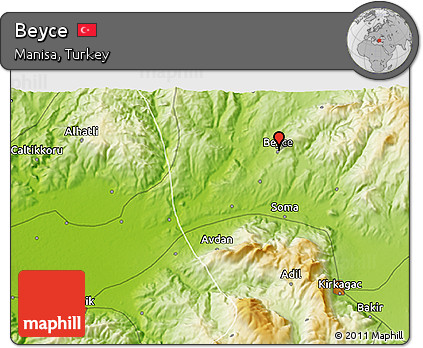 Physical 3D Map of Beyce