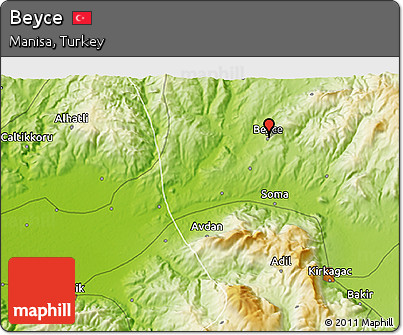 Physical 3D Map of Beyce
