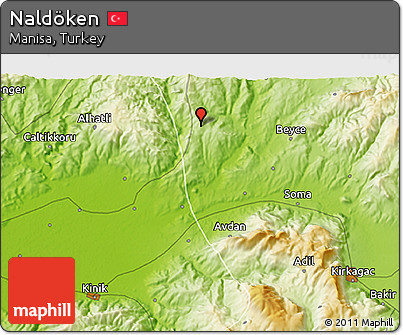 Physical 3D Map of Naldöken