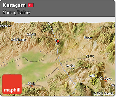 Satellite 3D Map of Karaçam