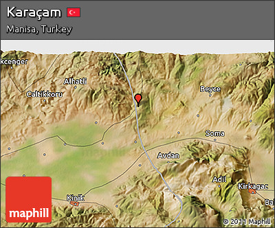 Satellite 3D Map of Karaçam